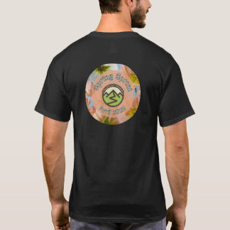 Camiseta Huella de primavera negra Unisex
