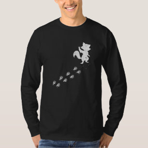 Camiseta Huella de Racoon Vida silvestre Trash de animales 