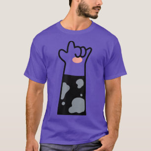 Camiseta Huella de rollo y rollo de gatos del amante de la 