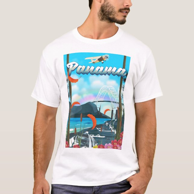 Camiseta Huella de vacaciones del Río Panamá (Anverso)