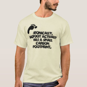 Camiseta Huella del carbono de Bigfoot