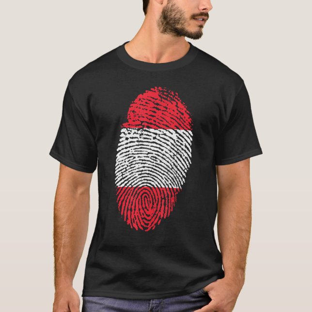 Camiseta Huella digital Austria (Anverso)