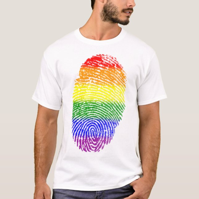 Camiseta huella digital de orgullo (Anverso)