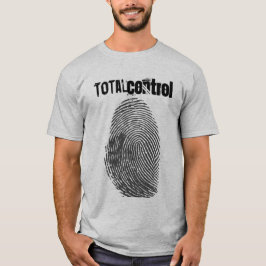 Camiseta Huella digital eslogan "Control total" Protesta so