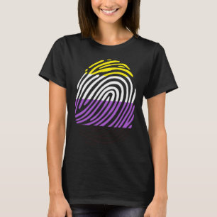 Camiseta Huella digital no binaria