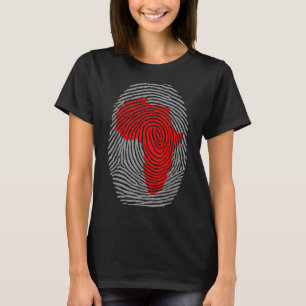 Camiseta Huella Mes de la Historia Negra Afro Orgullo Afric