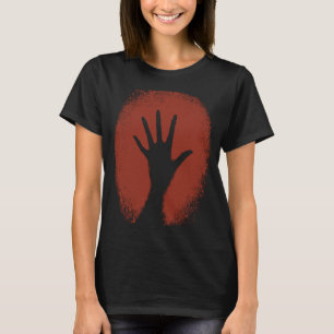 Camiseta Huella prehistórica de la cueva de la edad de pied