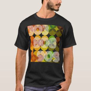 Camiseta Huella sintetizadora 303 808 909 Para todos los fa