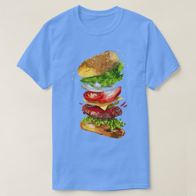 Camiseta Huella trasera de Cheeseburger 2 (Diseño del anverso)