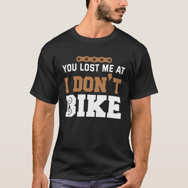 Camiseta Huella trasera Me perdiste en que yo no moto (Anverso)