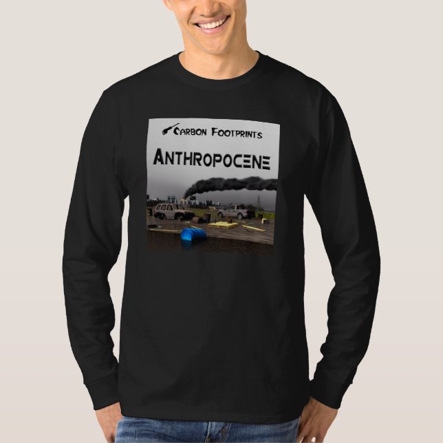 Camiseta Huellas de carbono - Antropoceno (Anverso)