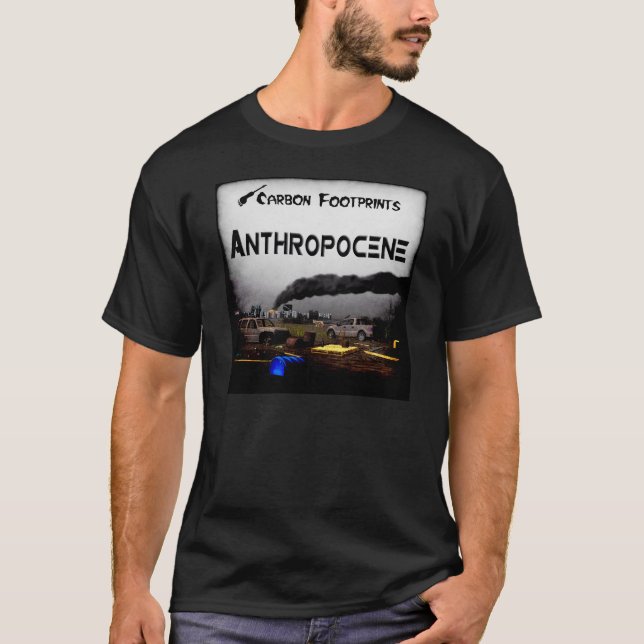 Camiseta Huellas de carbono - Antropoceno (Anverso)