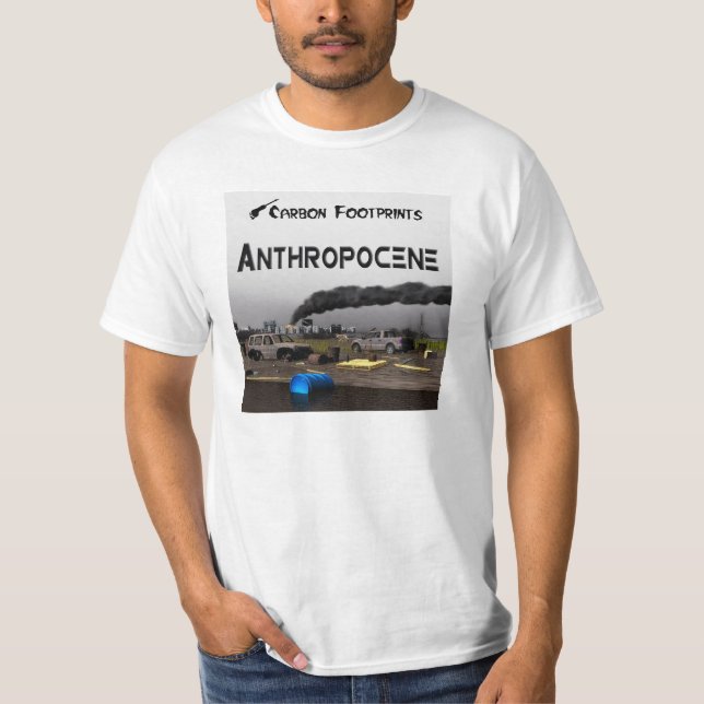 Camiseta Huellas de carbono - Antropoceno (Anverso)