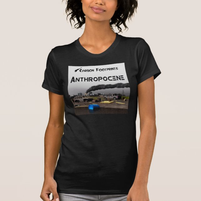 Camiseta Huellas de carbono - Antropoceno (Anverso)