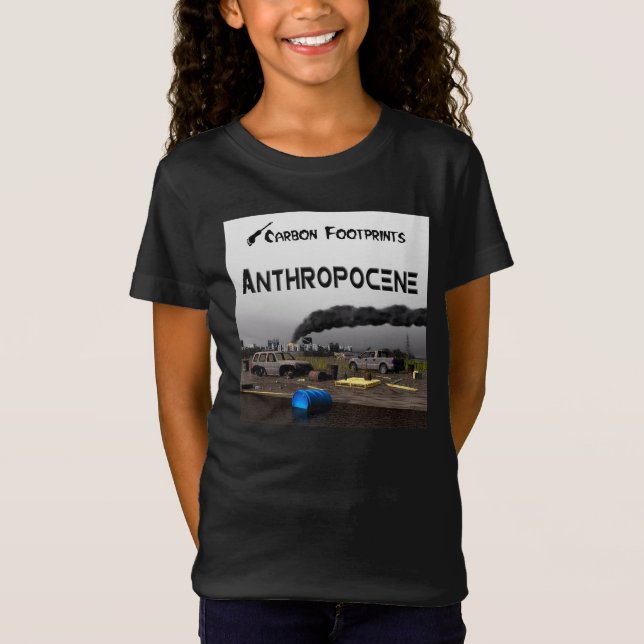 Camiseta Huellas de carbono - Antropoceno (Anverso)