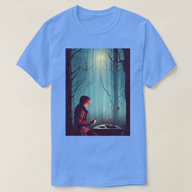 Camiseta Huellas de colada de brujas de IA Artwork (Diseño del anverso)