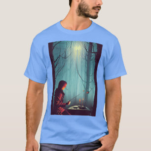 Camiseta Huellas de colada de brujas de IA Artwork