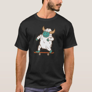 Camiseta Huellas de Creatividad de Yeti Sking Snowman