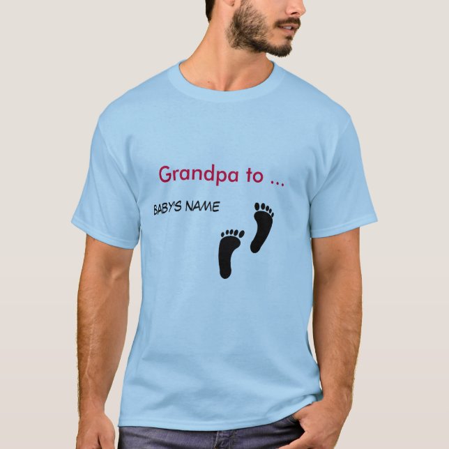 Camiseta - Huellas de Granpa y Bebé (Anverso)