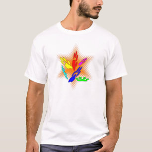 Camiseta Huellas de Perro Pop Art