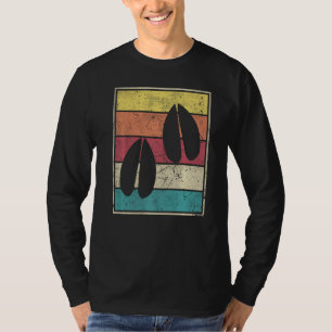 Camiseta Huellas De Roe Deer Vintage Retro Con Cad Clásica