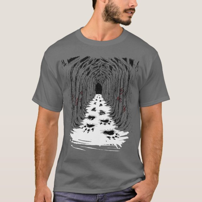 Camiseta Huellas de transformación de Werewolf (Anverso)