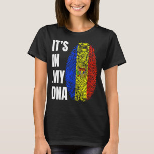 Camiseta Huellas digitales de ADN Biometría Moldavia Bander
