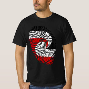 Camiseta Huellas digitales de la bandera maorí