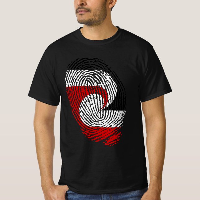 Camiseta Huellas digitales de la bandera maorí (Anverso)