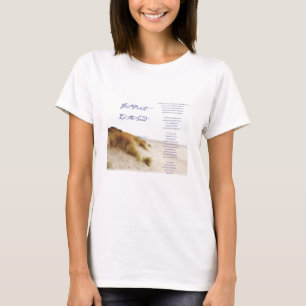 Camiseta huellas en la arena