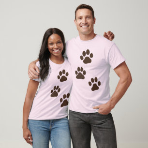 Camiseta Huellas Grandes de Patas de Perro