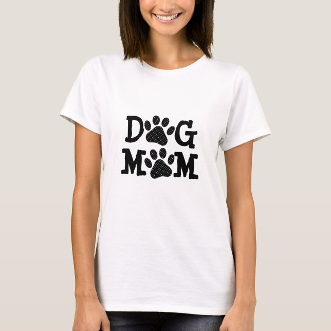 Camiseta Huellas MOM de Polka Dot DOG (Anverso)