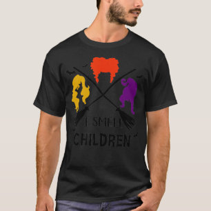 Camiseta Huelo niños divertidos brujas fiesta de Halloween
