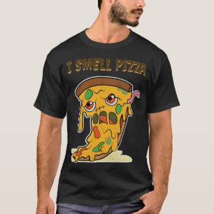 Camiseta Huelo Pizza Funny Halloween Kawaii Comida Zombie M