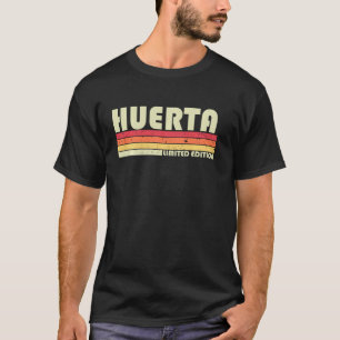 Camiseta Huerta Apellido Funny Retro Vintage años 80 s 90 N