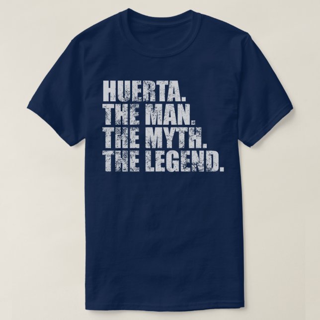 Camiseta Huerta Huerta Huerta apellido Huerta apellido Huer (Diseño del anverso)