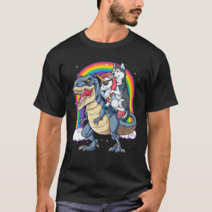 Camiseta Huerto siberiano Unicorn Dinosaur T Rex Funny Rain