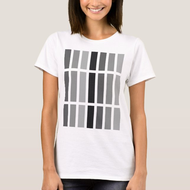 Camiseta Hues de gris plateado (Anverso)