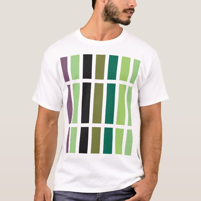 Camiseta Hues negros morados verdes (Anverso)