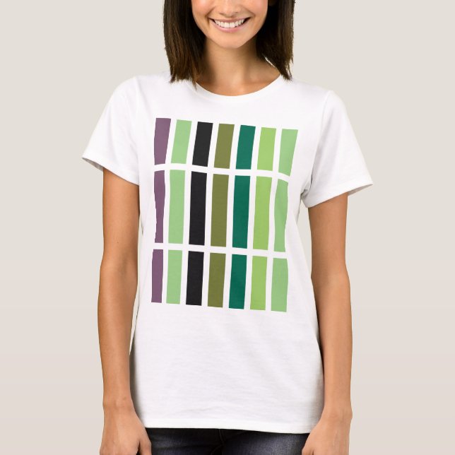 Camiseta Hues negros morados verdes (Anverso)