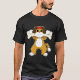 Camiseta Hueso de los perros para la construcción de cuerpo