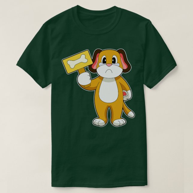 Camiseta Hueso de perro 8 (Diseño del anverso)