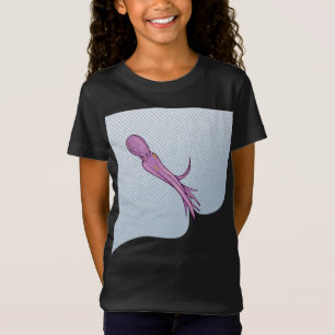 Camiseta Hueso de pulpo rosa agudo