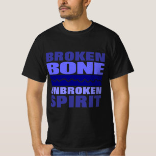Camiseta hueso roto espíritu inquebrantable