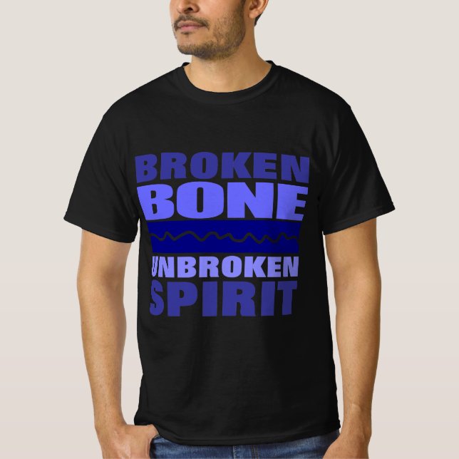 Camiseta hueso roto espíritu inquebrantable (Anverso)