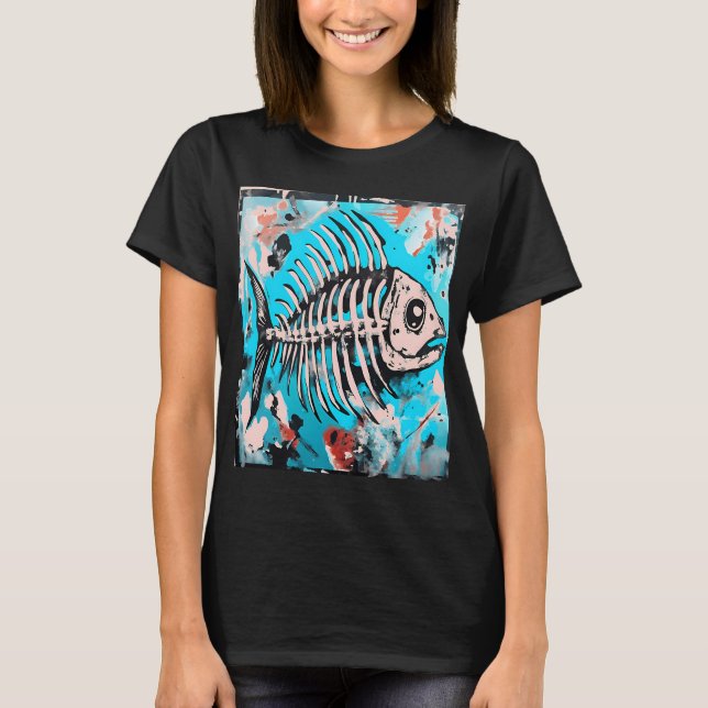 Camiseta Huesos abstractos (Anverso)