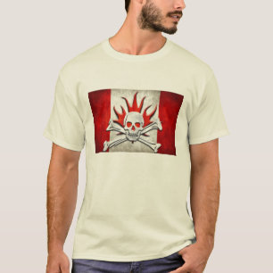 Camiseta Huesos canadienses de la bandera