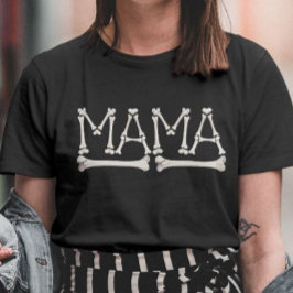 Camiseta Huesos de Mamá Espeluznante Halloween Divertido