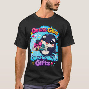 Camiseta Huesos de Pescado- ¡Las Orcas Dan Regalos Dudosos!