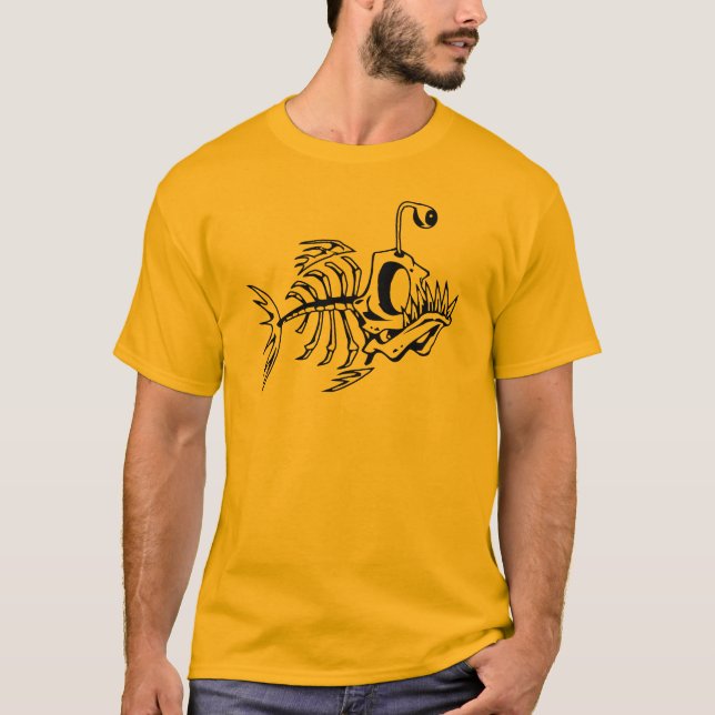 Camiseta huesos de pescados esqueléticos (Anverso)
